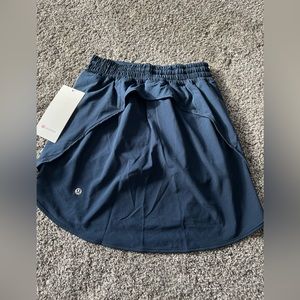 Lululemon Navy Hotty Hot High Rise Skirt (Long)
